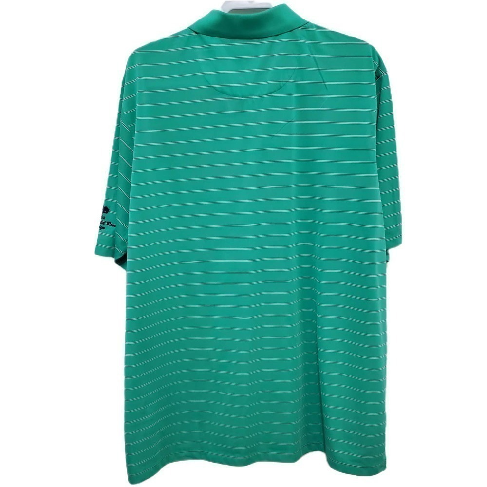 Donald Ross 1/4 Buttoned Up Collared Golf Polo Tee Shirt Green Men's Size XL - Picture 2 of 8